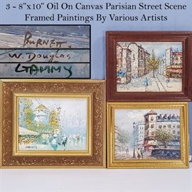 Art Parisian Street Scenes Small Burnett Douglass Gammy