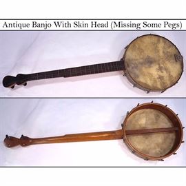 Instruments Banjo Missing Pegs