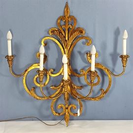 Lighting Gilt Sconce