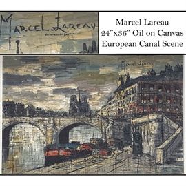 Art Laureau Marcel Oil On Canvas Ponte Paris