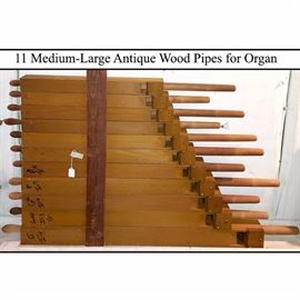 Instruments Antique Wood Pipes For Organ Large To Medium