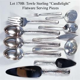 Sterling Silver Towle Candlelight Serving Pieces Lg