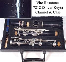 Instruments Clarinet Vito Resotone with Case