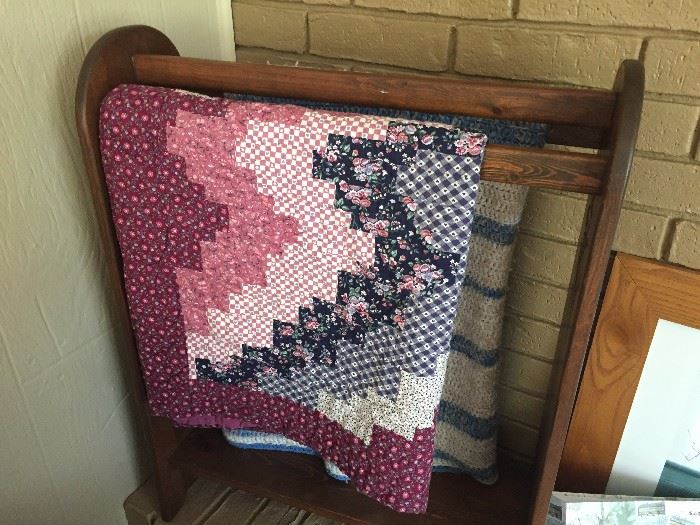 Quilts and Quilt Rack