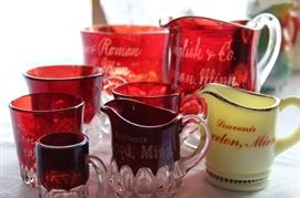 Ruby Red Souvenir Glass