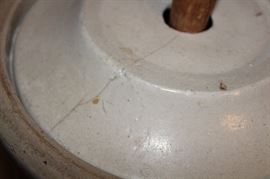 Hairline crack on three gallon Red Wing butter churn