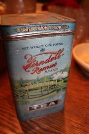 Vintage tea tin