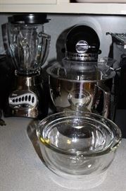 Kitchen Aide mixer and blender