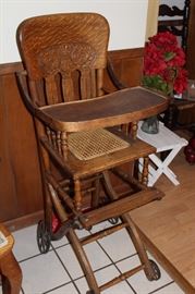 Antique high chair