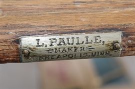 L. Paulle Maker; MInneapolis, Minn large display case.