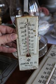 Johnson Oil advertising thermometer