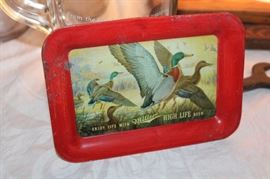 Tip Tray Miller High Life advertising tray