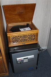 Crosley turntable and Fireproof safe 