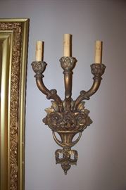 One of a pair of antique sconces