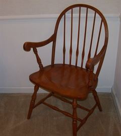 One of the set of dining chairs (4 side and two arm chairs)