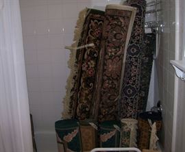 Several oriental rugs - all are newer