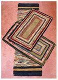 (2) Of (3) Early 1900's Braided Scatter Rugs & A Similar Vintage Braided Runner