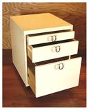(1) Of A Pair Of Contemporary "IKEA" Style Night Stands, Each W/ 3 Drawers