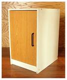"IKEA" Style Contemporary Storage Cabinet W/ Wood Grained Single Door