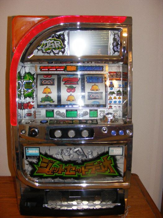 Slot Machine Japanese Made Recondition light display video screening display with graphics are made by Sega Jet Set Radio by Pachisio w/ LSC screen and tokens Start Price $300.00  