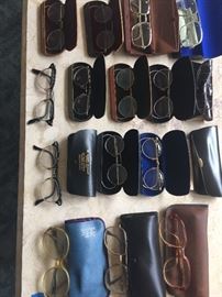 Loads of vintage gold filled glasses