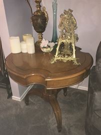 Several vintage occasional tables