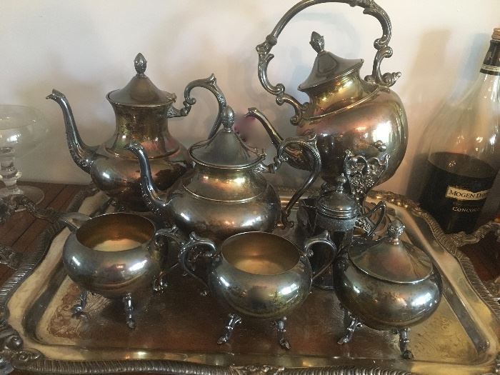 Silver plate tea/coffee set