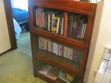 Glass door stackable bookcases