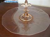 Fleur de lis serving platter