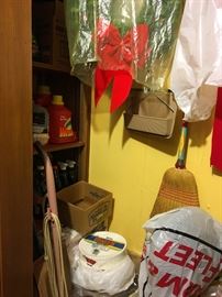 Cleaning products, vacuums, brooms