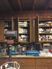 Light bulbs, screws,  nuts, and bolts