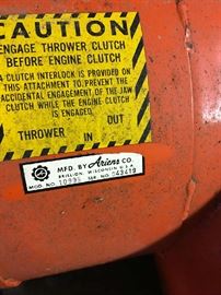 Ariens snow thro Model No 10995