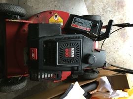 toro lawn mower model # GTS5 6.0 hp red w/ rear grass bagger super recycler