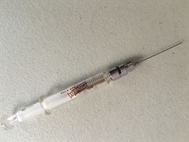 Vintage glass syringe 