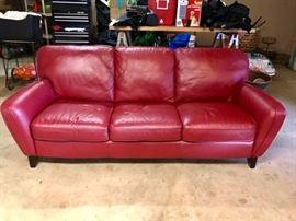 Leather sofa is not at sale but it for sale, please email me for pre sale @ 1,900. only 2 yrs old