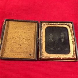Tin type in frame