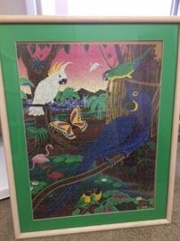 Puzzle framed art 