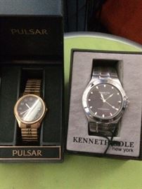 Pulsar and Kenneth Cole Watches new, there were never worn.