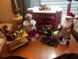 Xmas Santa and Mrs Clause set 