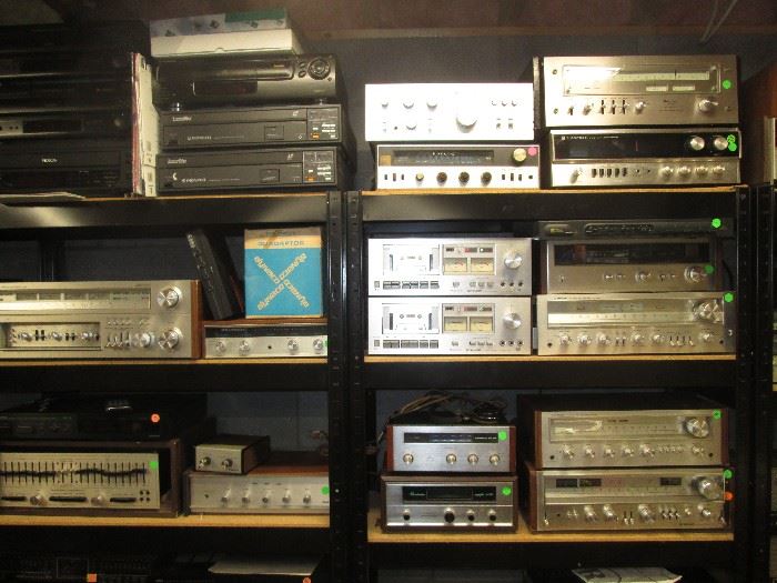 Stereo Gear: Kenwood, Sherwood, Pioneer, Technics, Sony, Scott, Electro Voice, etc. Laser Disc Players