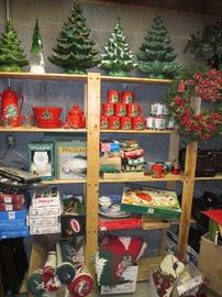 Christmas lots of Vintage, Wachtserbach, Ceramic Trees, Aluminum Trees, Glass Ornaments