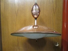 Mid Century Modern Copper pull down Ceiling Light