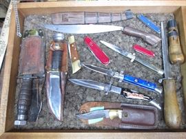 Marbles, Camillus 1968, "File" knife, etc