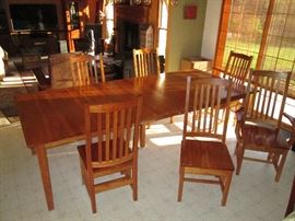 Cherry Table 48" X 72" w/Three 12" leaves + 108" / 9 ft