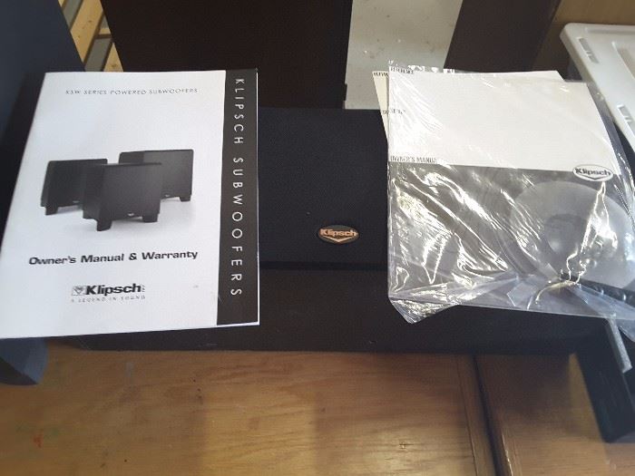 Klipsch Subwoofers and Manual Information.