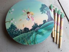 Round Child's Fairy Table, 4 Leg Base, 27" Round