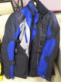 Motorcycle Jacket Large, Blue and Black.