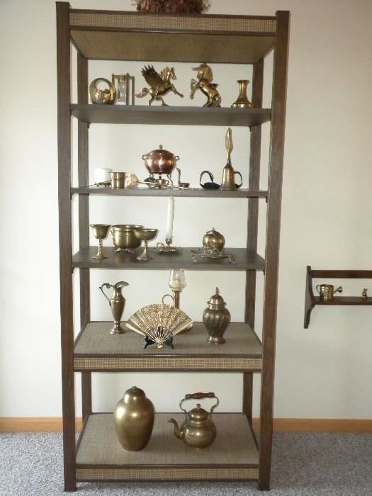 ETAGERE AND BRASS