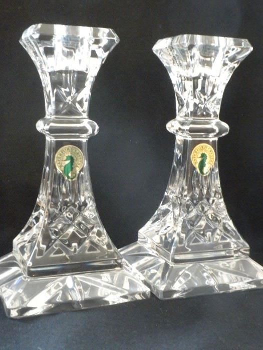 WATERFORD CRYSTAL CANDLESTICKS
