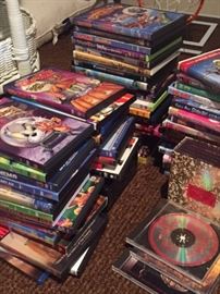 Many DVDs - for children and adults